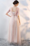 Robe de demoiselle d'honneur Elégant Rosée épaule Lacez vers le haut - Page 3