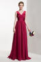 Robe de demoiselle d'honneur Corsage plissé Fermeture éclair - Page 1
