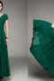 Robe de soirée Dignité Manche Courte aligne Haute Couvert Fourreau plissé - Page 3