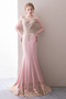 Robe de soirée Elégant Satin Automne Traîne Courte Naturel taille - Page 5
