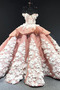 Robe de bal Longue Rosée épaule Cérémonial Manche Courte Mariage - Page 10