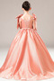 Robe de fille de fleur A-ligne Orné de Nœud à Boucle Satin Drapé - Page 2