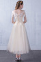 Robe de demoiselle d'honneur Dentelle Longueur Mollet Norme Naturel taille - Page 2