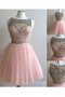 Robe de cocktail Manquant Fête A-ligne Gaze Perlé Sans Manches - Page 2
