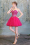 Robe de cocktail Glamour Longueur de genou Naturel taille Col en Cœur - Page 3