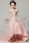 Robe de fille de fleur Satin Fleurs Été Fermeture à glissière - Page 1