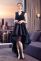 Robe de bal Dentelle Sans Manches Asymétrique Trou De Serrure - Page 3