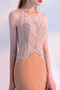 Robe de soirée Naturel taille Satin Traîne Courte Petites Tailles - Page 5