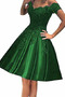Robe de cocktail Longueur de genou Laçage Naturel taille Manche Courte - Page 8