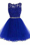 Robe de cocktail Vente Sans Manches Médium mini A-ligne Bleu - Page 15