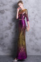 Robe de bal 3/4 Manche Fourreau Pailleté Pomme Rosée épaule Étoilé - Page 4