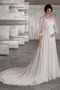 Robe de mariage Taille haute Mousseline Manche Longue De plein air - Page 1