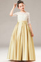 Robe de fille de fleur Longueur de plancher Manche Aérienne A-ligne - Page 1