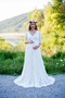 Robe de mariée Taille haute Maternité Empire Dentelle Tulle De plein air - Page 1