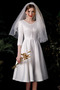 Robe de mariée Printemps Drapé Manche de T-shirt Poire aligne - Page 1