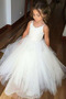 Robe de fille de fleur Tulle À la masse A-ligne Sans Manches - Page 1
