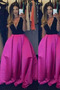 Robe de soirée Simple Sans Manches Drapé Satin A-ligne Fermeture à glissière - Page 1