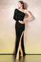Robe de soirée Sirène Ouverture Frontale Milieu Manche Asymétrique - Page 3