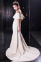 Robe de fille de fleur Fourchure Frontale Longue Près du corps - Page 4