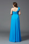 Robe de soirée Été Une épaule A-ligne Mousseline Naturel taille - Page 2
