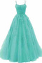 Robe de bal A-ligne Longueur au sol Dentelle Sans Manches Cérémonial - Page 10