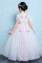 Robe de fille de fleur Tulle Montrer Fermeture éclair Orné de Nœud à Boucle - Page 2