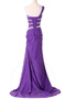 Robe de soirée Près du corps Été Une épaule Manquant Drapé Longue - Page 4