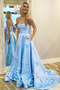 Robe de bal Festin Epurée Sans courroies Satin Dos nu Sans Manches - Page 1