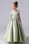 Robe de fille de fleur A-ligne Manche Courte Perle Naturel taille - Page 3