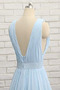 Robe de soirée Elégant Sans Manches Col en V Foncé Automne a ligne - Page 4