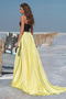 Robe de bal Dos nu Médium A-ligne Chic Sans Manches Col en Cœur - Page 2