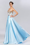 Robe de bal Sans Manches Traîne Courte Satin Élastique Nœud à Boucles - Page 3