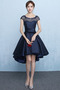 Robe de bal Poire Asymétrique Laçage Sans Manches Satin Printemps - Page 1