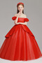 Robe de fille de fleur Tulle A-ligne Rosée épaule Trou De Serrure - Page 3