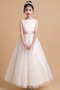 Robe de fille de fleur Luxueux Fermeture à glissière Tulle Ceinture en Étoffe - Page 1