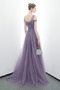Robe de soirée Tulle Perle A-ligne Médium Col Bateau Naturel taille - Page 2