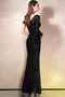 Robe de soirée Sirène Ouverture Frontale Milieu Manche Asymétrique - Page 2