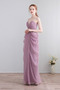 Robe de demoiselle d'honneur Drapé Bretelles Spaghetti Fermeture à glissière - Page 3