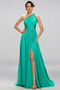 Robe de soirée Sexy A-ligne Mousseline Drapé Sans Manches Dos nu - Page 7