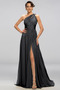 Robe de soirée Sexy A-ligne Mousseline Drapé Sans Manches Dos nu - Page 16