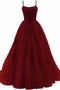 Robe de bal A-ligne Longueur au sol Dentelle Sans Manches Cérémonial - Page 7