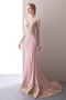 Robe de soirée Elégant Satin Automne Traîne Courte Naturel taille - Page 1