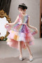 Robe de fille de fleur Paillettes Asymétrique Col de chemise t - Page 1