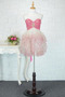 Robe de cocktail Col en Cœur Sans Manches Été Pittoresque Naturel taille - Page 1