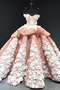 Robe de bal Luxueux Hiver Laçage Naturel taille Organza Grandes Tailles - Page 1