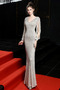 Robe de soirée Sirène Longueur de plancher Luxueux Poire Corsage Pailleté - Page 7