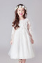 Robe de fille de fleur Cérémonie Médium Fermeture à glissière - Page 1