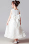 Robe de fille de fleur Tulle Col de chemise t Longueur Cheville - Page 2