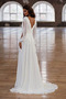 Robe de mariée Drapé Traîne Courte a ligne Printemps Manche de T-shirt - Page 2