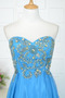 Robe de bal Dos nu Ballon Naturel taille Scintillait Perle Turquoise - Page 4